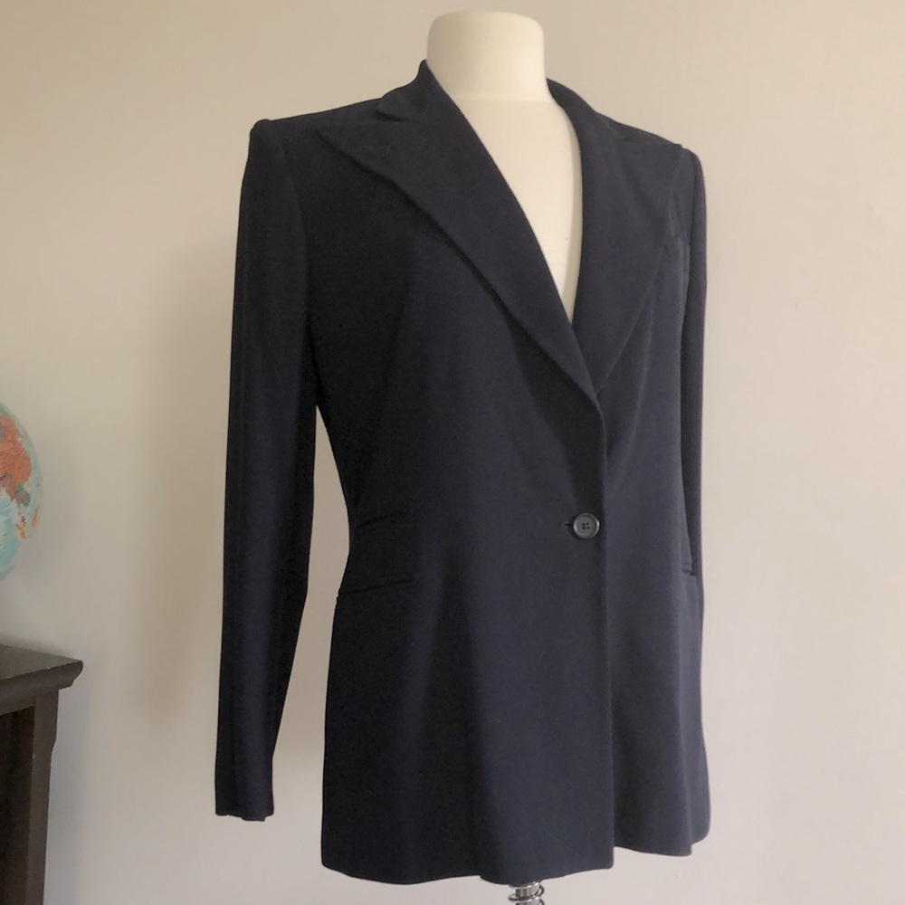 Sz 6 /8 Rare Lauren Ralph Lauren Y2K Padded Shoulder Blazer Suit